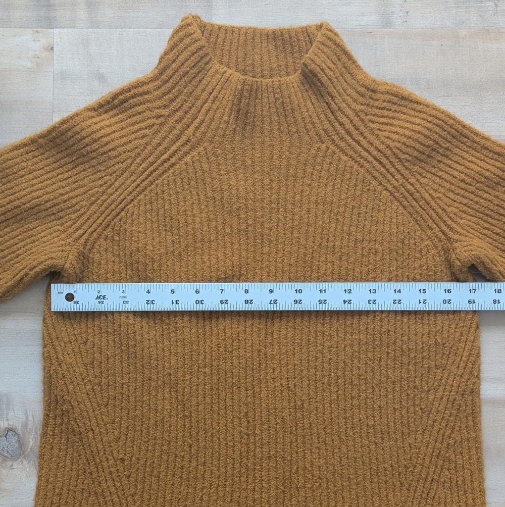 Madewell Northfield Mock Neck Sweater in Golden Harvest - Size XS - Picture 8 of 10